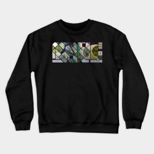 Fanlight with Jewels and Found Bevel Crewneck Sweatshirt